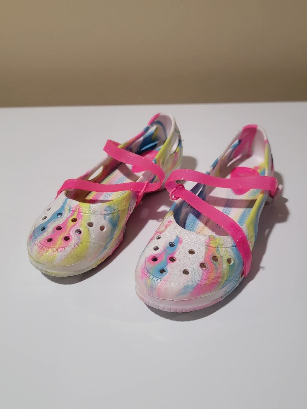 Place Girl's Mary Jane Clog Multicolor Slip-on Shoes Size 3